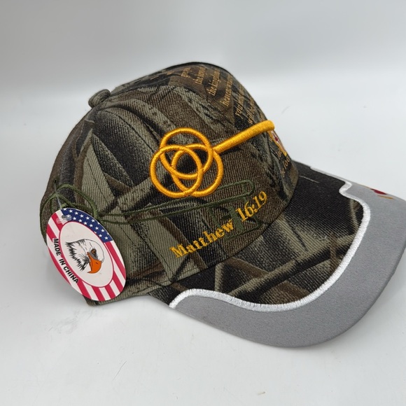 Green and Gray Baseball Cap with Yellow Embroidery One Size I❤️Jesus Hat Unisex - Picture 3 of 9